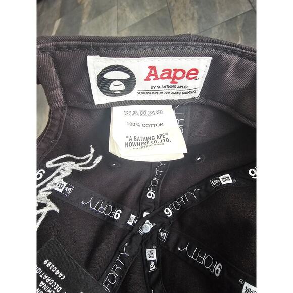 A Bathing Ape AAPE Hat Weathered Apunvs Ball Cap - Picture 7 of 7